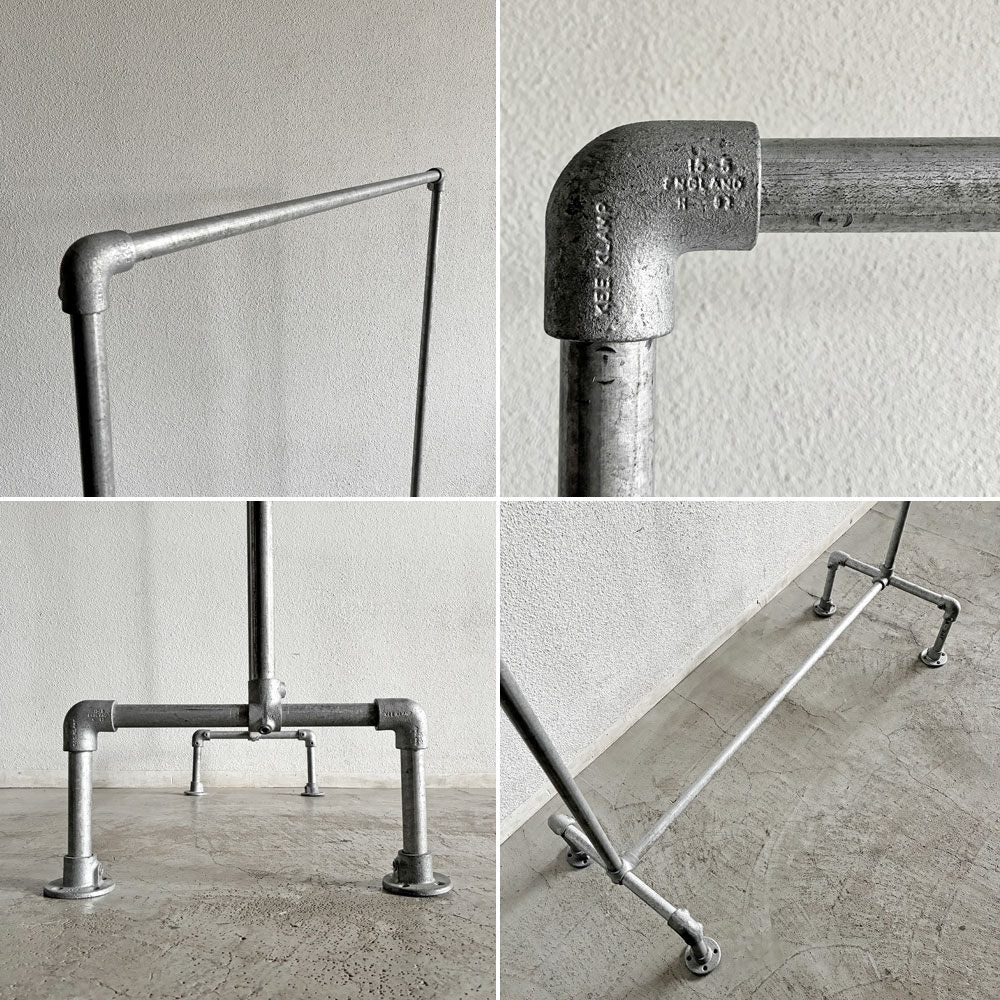 キークランプ KeeKlamp ジョイント × 単管パイプ ハンガーラック H183cm インダストリアル 店舗什器 B 〓