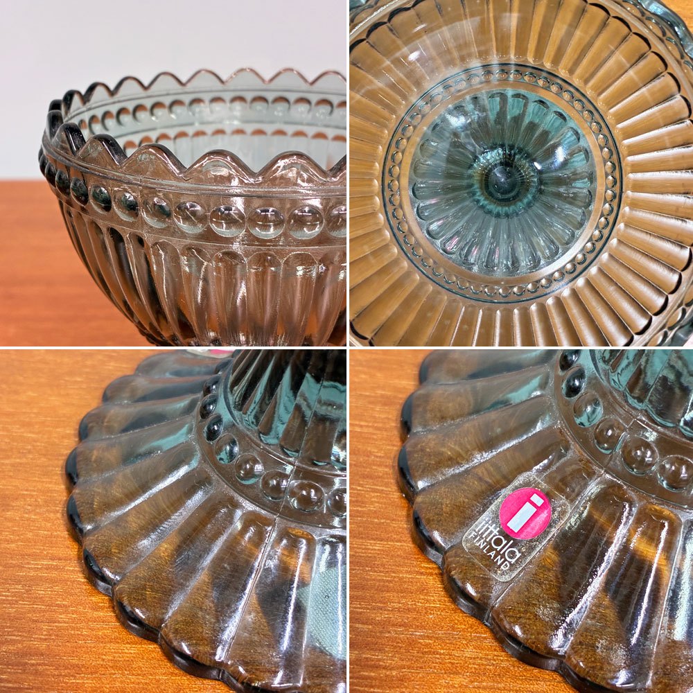 イッタラ iittala マリメッコ marimekko マリスコーリ Mariskooli マリボウル グレー Lサイズ 15cm ビンテージ  ◎