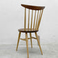 高山ウッドワークス ウィンザーキッチンチェア windsor kitchen chair W554 オーク×ウォールナット ウレタン塗装 未使用保管品 B 〓
