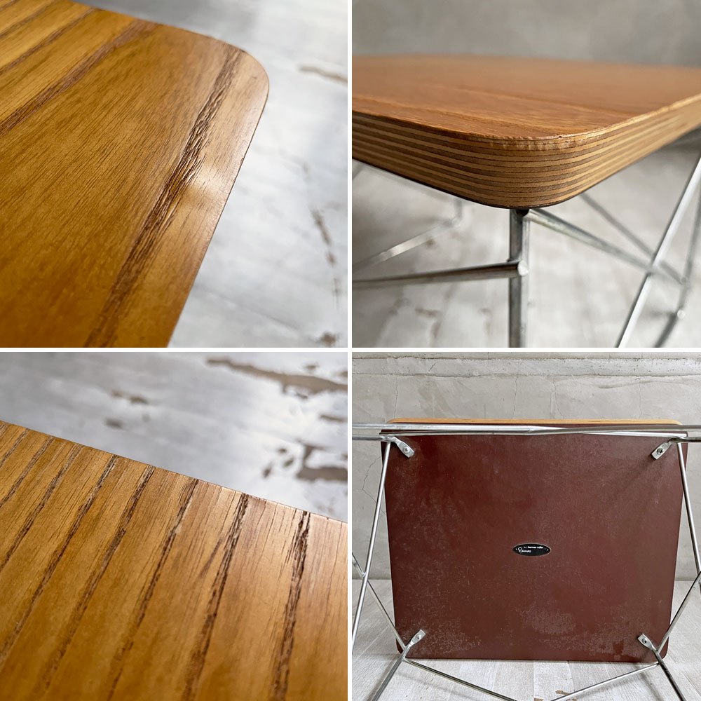 ハーマンミラー Herman Miller イームズワイヤーベースローテーブル Eames Wire Base Low Table LTRT ホワイトアッシュ材 ミッドセンチュリー 定価￥64,900- ♪