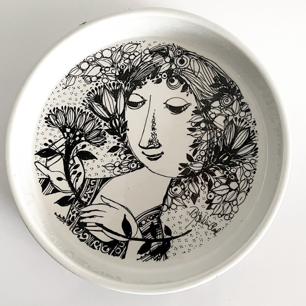 ニモール NYMOLLE リムボウル プレート トレイディッシュ Φ15.5cm ビョルン・ウィンブラッド Bjorn Wiinblad デンマーク 北欧雑貨 ビンテージ ■