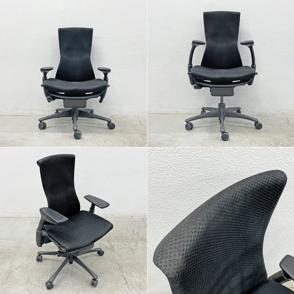 ハーマンミラー Herman Miller エンボディチェア オフィス デスクチェア ジェフ・ウェバー ビル・スタンフ シンク ファブリック〓