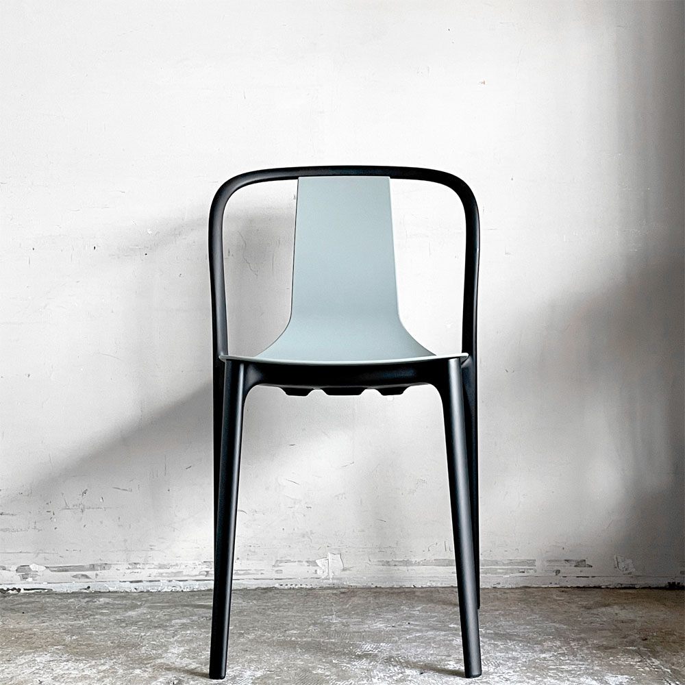 ヴィトラ Vitra ベルヴィルチェア Belleville Chair ダイニングチェア スタッキングチェア モスグレー ロナン & エルワン・ブルレック B ■