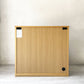 無印良品 MUJI オーク材 キャビネット ガラス扉 棚板3枚 収納家具 食器棚 キッチンボード W88 ★