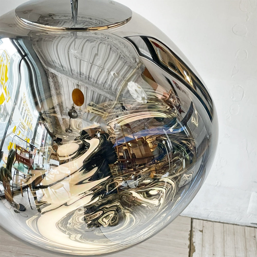 トムディクソン Tom Dixon メルト MELT 50 クローム ペンダントライト 内臓LED ヤマギワ取扱 未使用品 箱付 定価￥275,000- ★