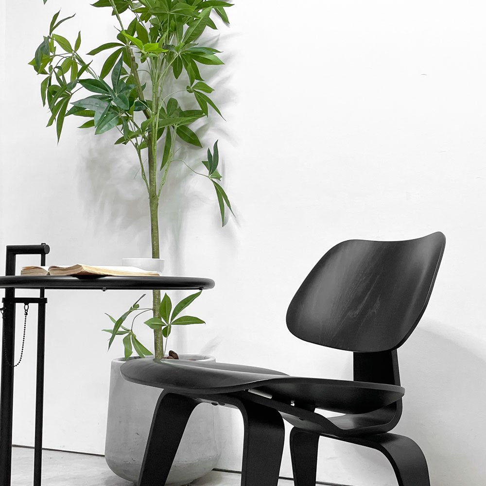 ハーマンミラー Herman Miller イームズ プライウッドチェア LCW エボニー ウッドレッグ C&R イームズ ミッドセンチュリー ●