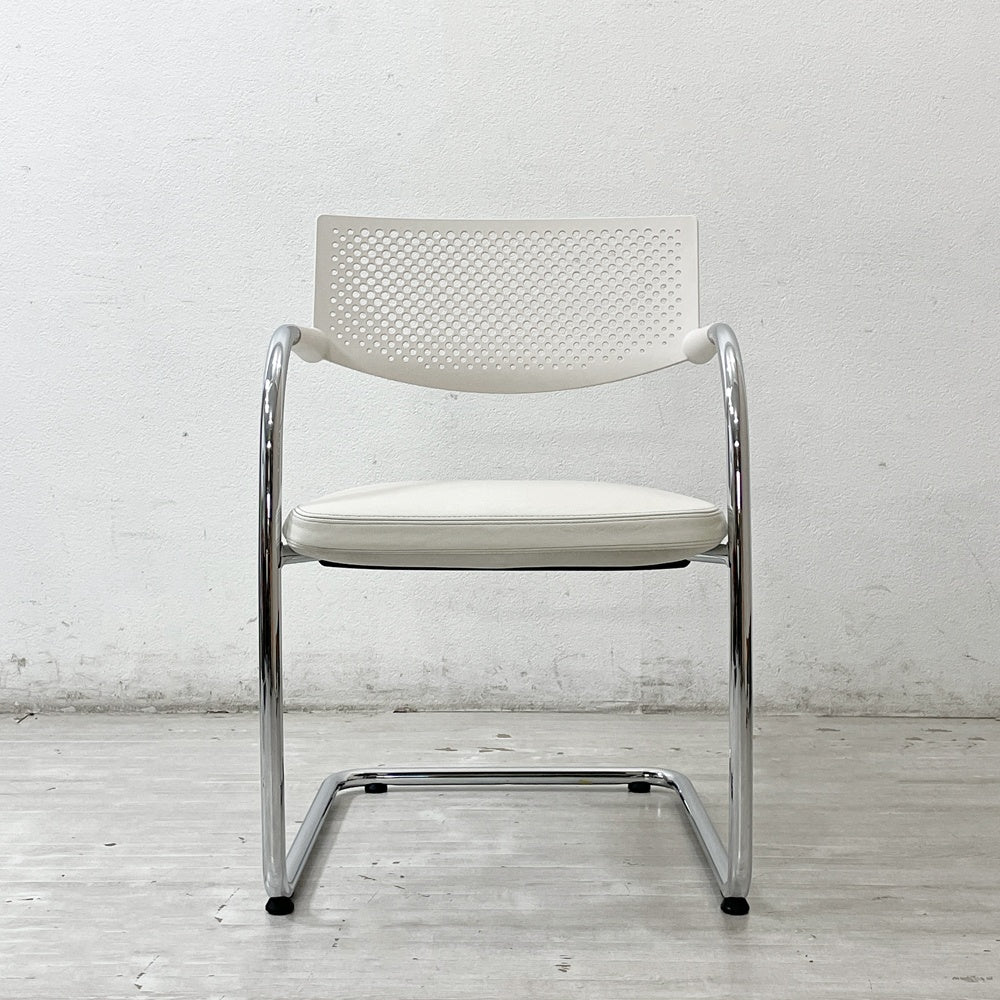 ヴィトラ vitra ビザビ2 Visavis2 アームチェア デスクチェア カンティレバー スタッキング不可仕様 アントニオ・チッテリオ ●