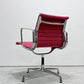 ヴィトラ vitra アルミナムグループ マネジメントチェア デスクチェア 4本脚 ファブリック張り替え済み レッド系 イームズ ●