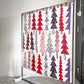 マリメッコ marimekko クーシコッサ Kuusikosssa もみの木 ファブリック 赤 マルチカラー 146×143cm Maija Louekari フィンランド 北欧雑貨 ■