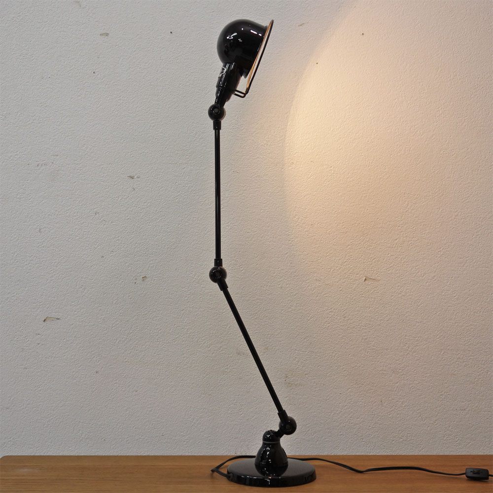 ジェルデ JIELDE 333 シグナル デスクランプ SIGNAL DESK LAMP 2本アーム式卓上ランプ 作業用ライト 工業デザイン ブラック ●