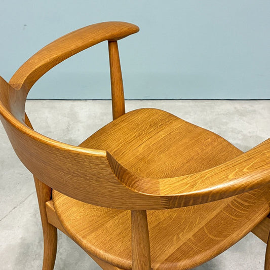 飛騨産業 HIDA キツツキ クレセント CRESCENT アームチェア ダイニングチェア オーク無垢材 佐々木 敏光 飛騨家具 参考定価￥99,000- ◎
