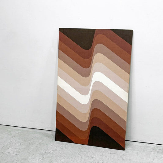 ファブリックパネル ウェーブ グラデーション WAVE GRADATION 65.5×106cm テキスタイル ミッドセンチュリーデザイン ●