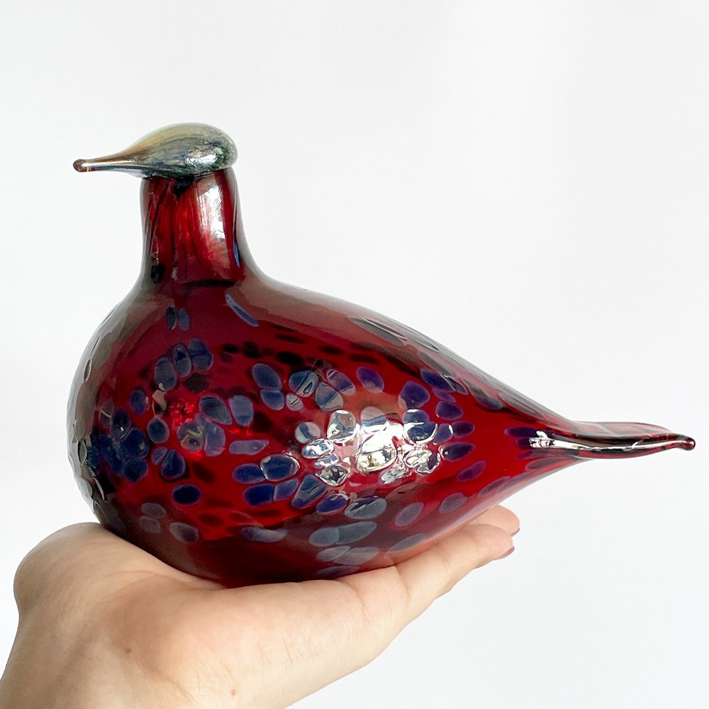 イッタラ iittala バーズバイトイッカ Birds by Toikka ルビーバード Ruby Bird コマドリ クランベリー フィギュリン オイバ・トイッカ Oiva Toikka イッタラバード 北欧雑貨 箱付 ■