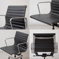 ハーマンミラー Herman Miller イームズアルミナムグループチェア マネージメントチェア アルミバフベース ガス圧昇降仕様 5本脚 キャスタータイプ 本革 イームズ C ●