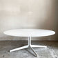 フリッツハンセン Fritz Hansen スペーステーブル SPACE TABLE コーヒーテーブル ローテーブル Φ100cm ラウンド ガラス天板 スチールレッグ イエス＋ラウブ 廃番 ■