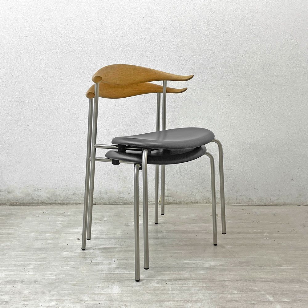カールハンセン＆サン Carl Hansen & Son CH88P ダイニングチェア オーク材 本革 ハンス J. ウェグナー デンマーク 北欧家具 B ●