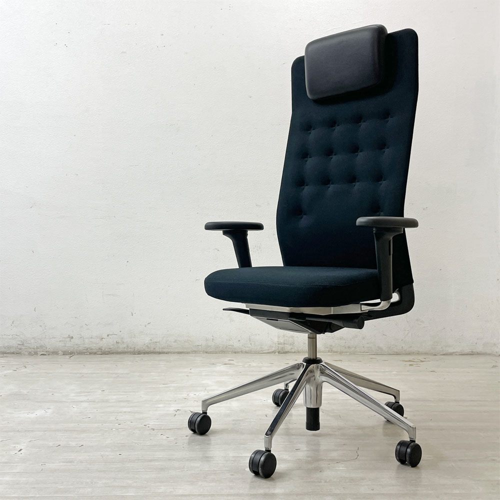 ヴィトラ vitra IDトリム ID Trim L 2Dアームレスト オフィスチェア デスクチェア ハイバック ヘッドレスト付き アントニオ・チッテリオ 参考定価￥242,000- ●