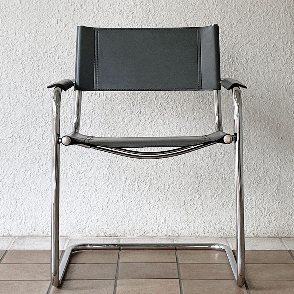 スタジオライン studio Line S34 カンティレバー アームチェア ダイニングチェア Mart Stam マルト スタム イタリア製 村田合同取り扱い リプロダクト B ◇