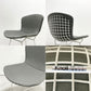 ノル Knoll 420 サイドチェア ワイヤーチェア ダイニングチェア ホワイト × グレー ファブリック フルカバー仕様 ハリー・ベルトイア ミッドセンチュリー ビンテージ A ●