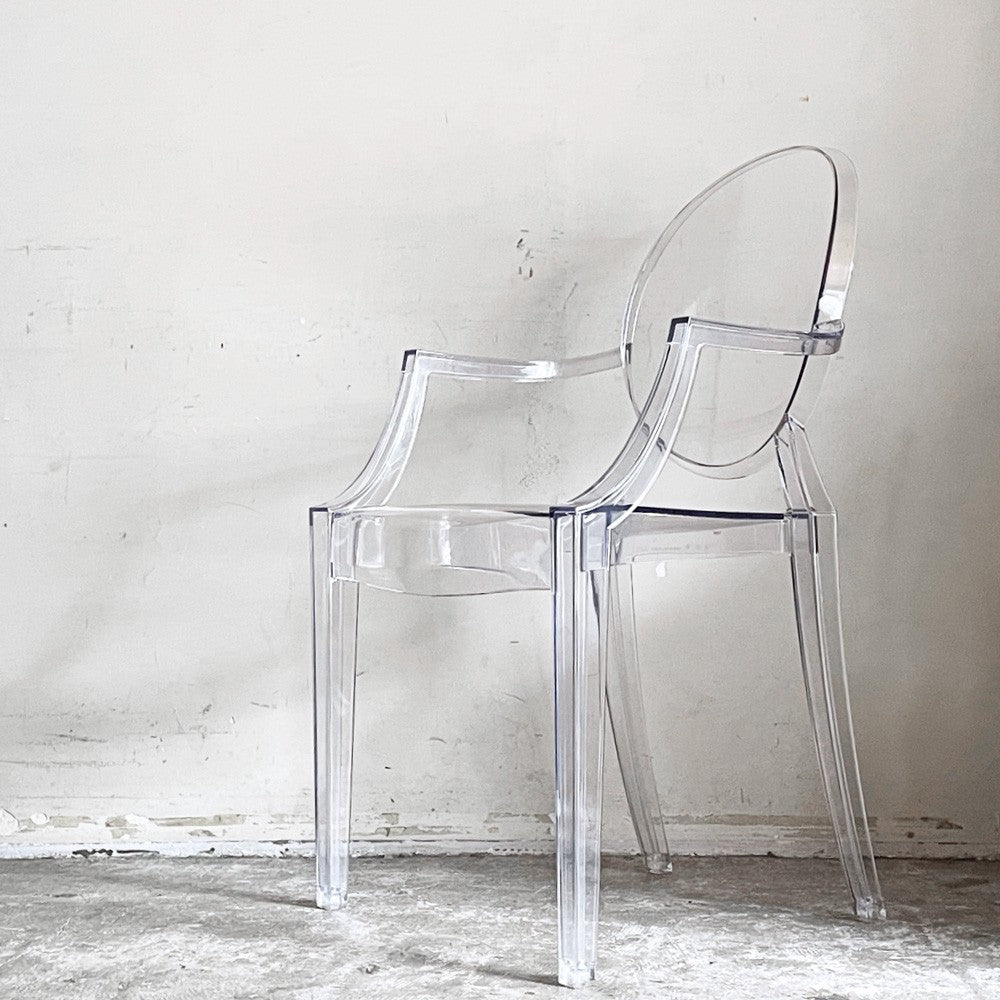 カルテル Kartell ルイゴースト LouisGhost アームチェア クリスタル スタッキング フィリップ・スタルク Philippe Starck イタリア A ■