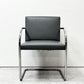 ノル ノール Knoll ブルーノ brno アームチェア チューブラー 合皮レザー グレー系カラー ミースファンデルローエ カンチレバー ●