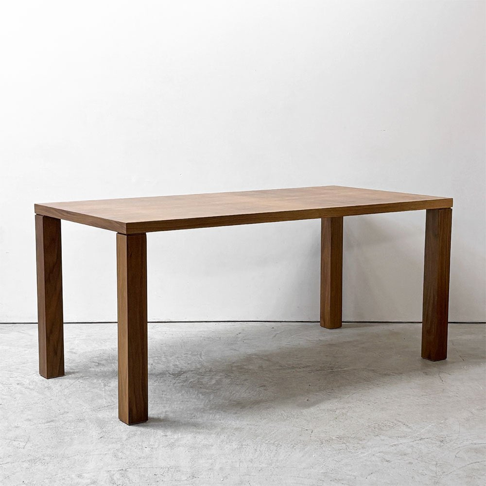 藤栄 FUJIEI ボルドー3 BORDEAUX ダイニングテーブル ウォールナット W160cm シンプルデザイン 参考価格￥134,200- ●