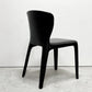 カッシーナ Cassina オラ 369 HOLA アームレスチェア ダイニングチェア 本革 ブラックレザー ハンス・ウェッツスタイン イタリア 定価￥418,000- B ●