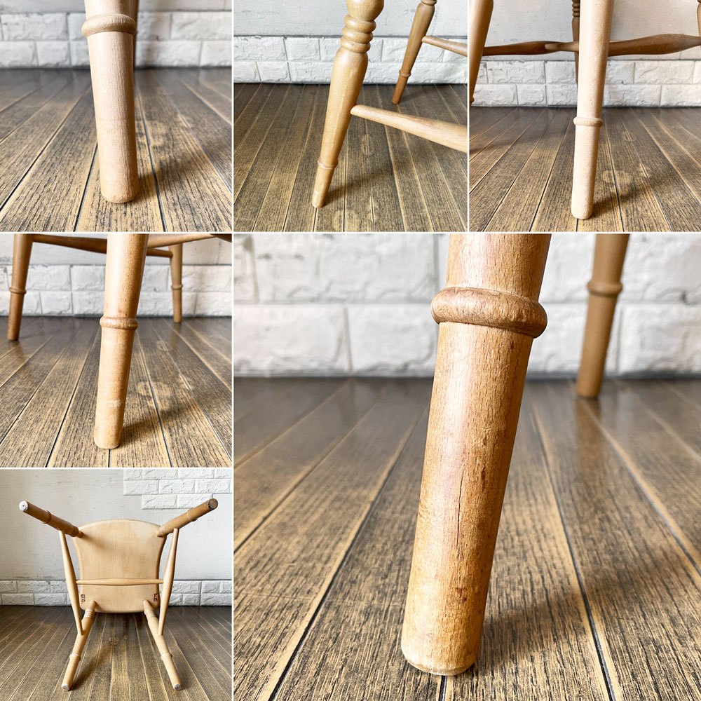ペニーワイズ THE PENNY WISE スラットバックチェア ダイニングチェア ブナ無垢材 英国カントリー 定価￥49,500- B ◎