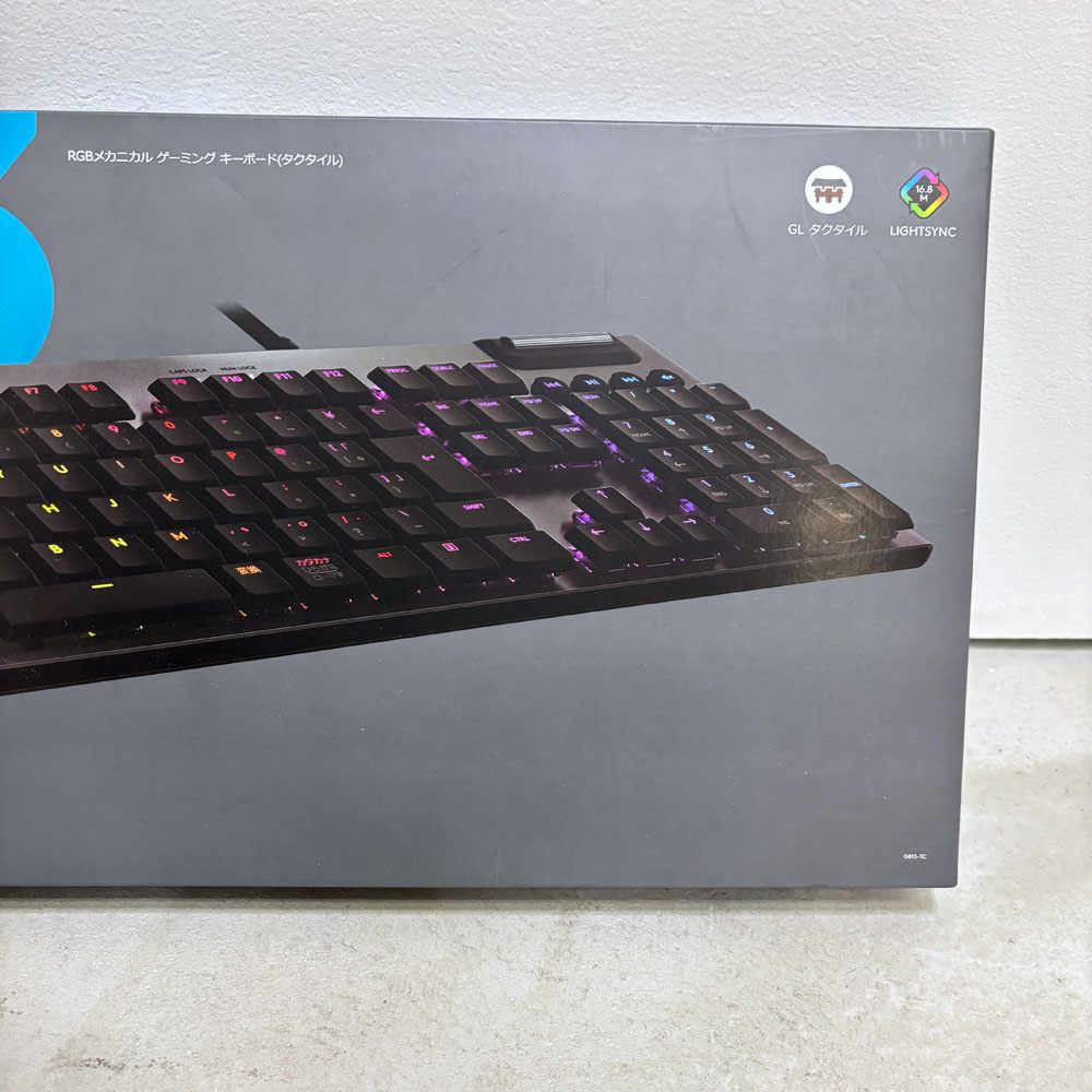 ロジクール Logicool G813 RCBメカニカル ゲーミング キーボード タクタイル 有線 ブラック 薄型 PC パソコン スイス 国内正規品 箱付 未開封 未使用品 ●