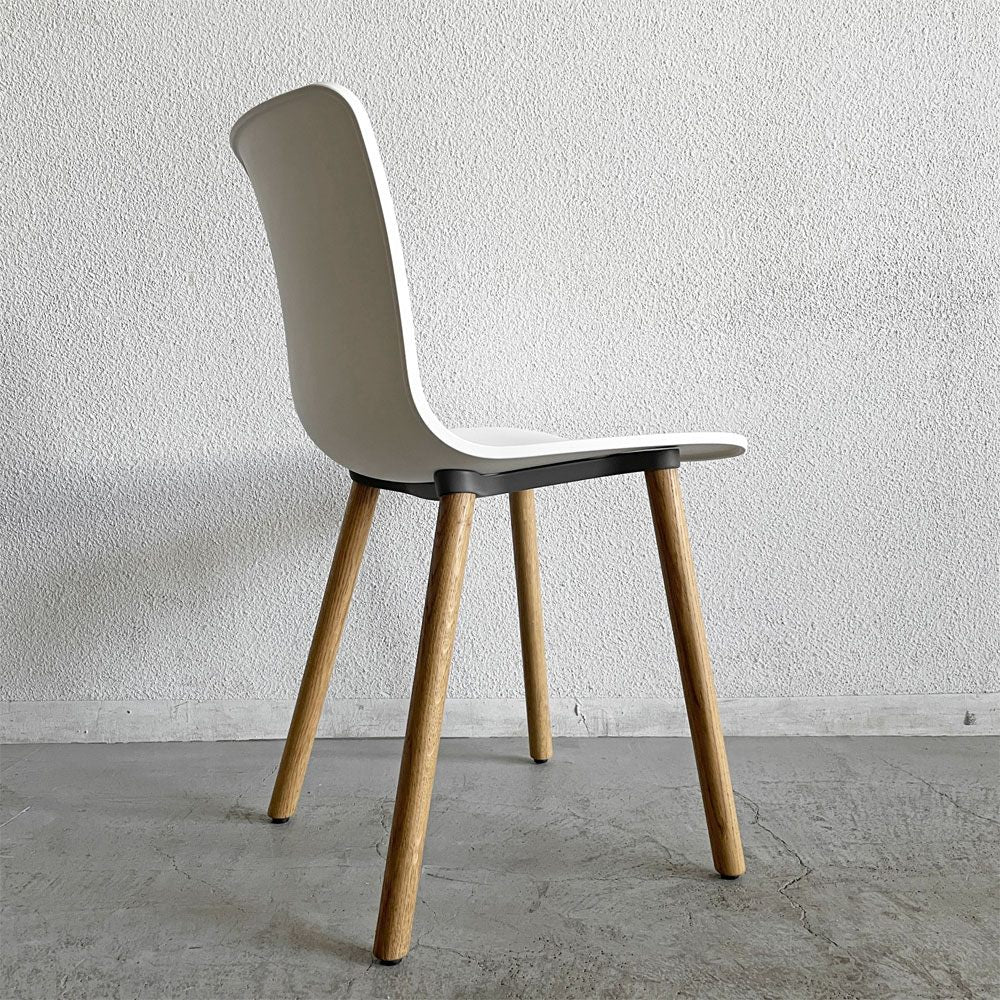 ヴィトラ vitra ハルウッド HAL WOOD サイドチェア ダイニングチェア ホワイト ナチュラルオーク ジャスパー・モリソン 現行定価￥78,100- A 〓