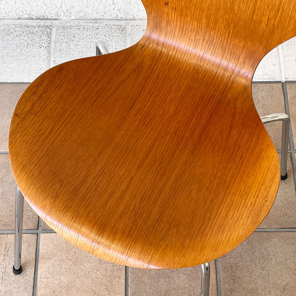 フリッツハンセン Fritz Hansen セブンチェア チーク材 アルネ・ヤコブセン ビンテージ 北欧家具 デンマーク ◇