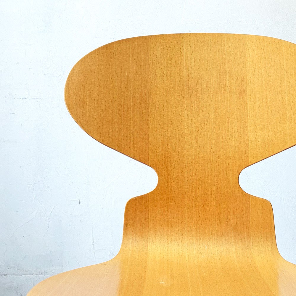 フリッツハンセン Fritz Hansen 3101 アントチェア アリンコチェア 4本脚 ナチュラルビーチ材 ラッカー仕上げ アルネ・ヤコブセン 北欧家具 ★
