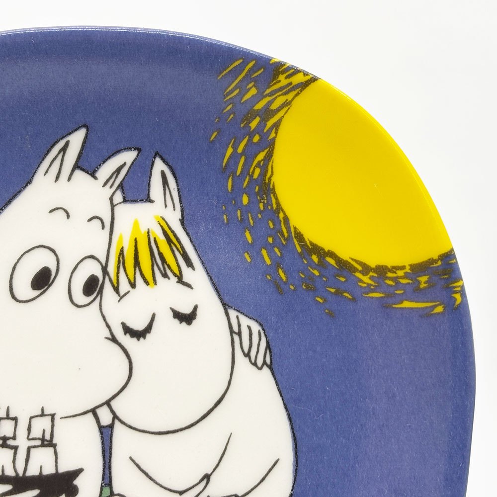 アラビア ARABIA ムーミン Moomin 月光 Moonshine プレート 飾り皿 1991-1997 廃番 フィンランド 北欧食器 A ●