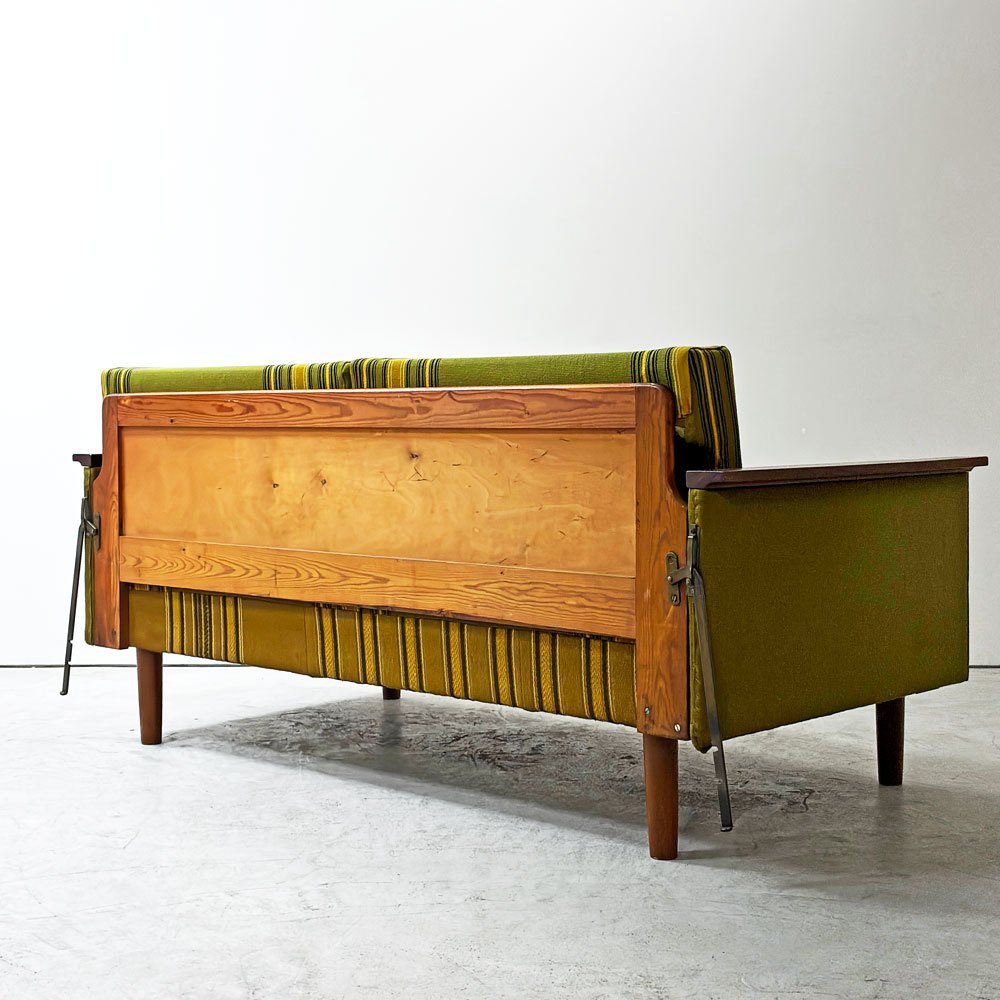 ニールスアイラーセン Niels Eilersen チーク材 デイベッド 2Pソファ Illum Wikkelso イルム・ヴィケルソー デンマークビンテージ ●