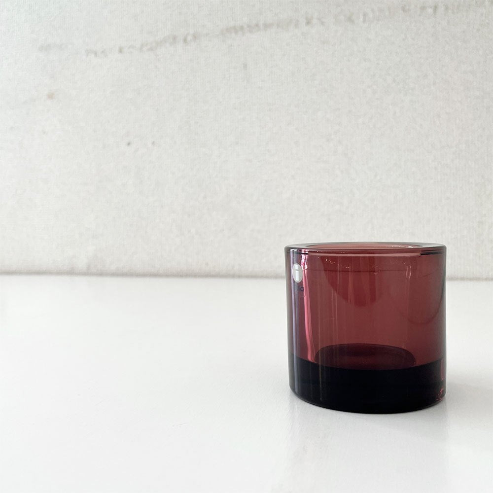 イッタラ iittala マリメッコ marimekko キビ kivi キャンドルホルダー パープル 60mm 箱付 ヘイッキ・オルヴォラ フィンランド scope別注 廃番カラー ◎