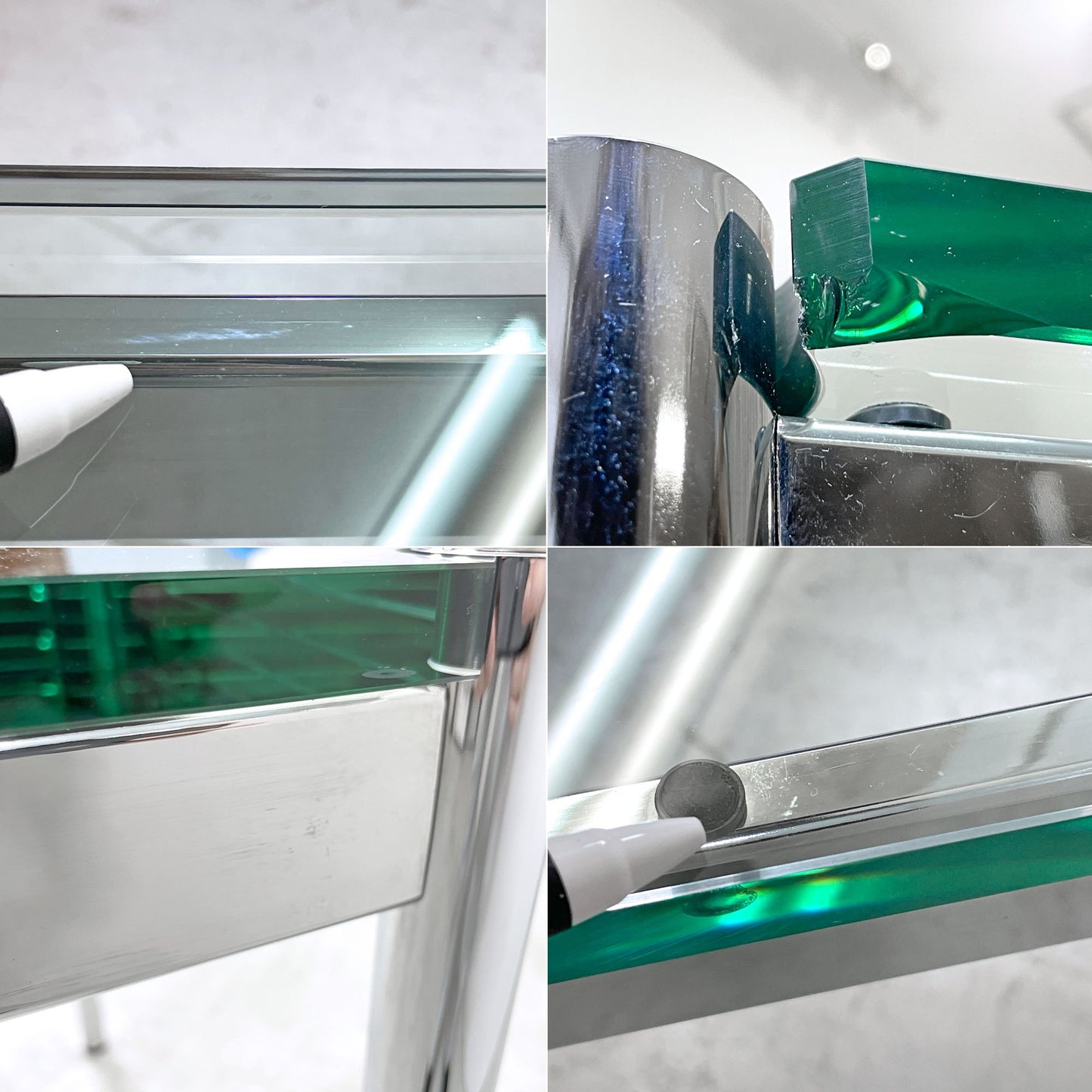 USMハラー USM Haller モジュラーファニチャー Modular Furniture ハラーテーブル ワークテーブル W150 ガラス天板 スイス ●