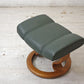 エコーネス EKORNES ストレスレスチェア stressless  オットマン グリーン系 角度調節可能 ●