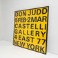 ドナルド・ジャッド Donald Judd 展覧会ポスター レオ・キャステリ・ギャラリー LEO CASTELLI GALLERY 1966年 アメリカ ミニマルアート 現代美術 額装品 ●