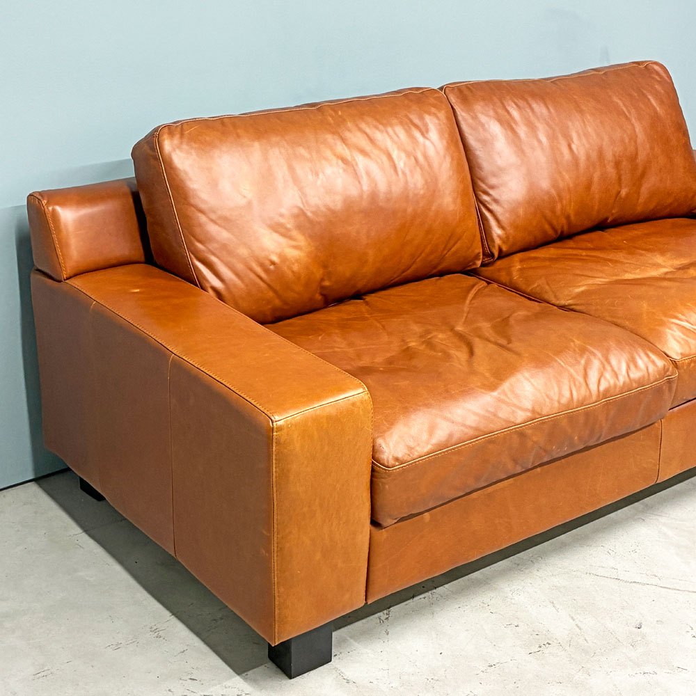 イデー IDEE セリュー ソファ プレミアム SERIEUX SOFA Premium 3Pソファ 3人掛け 本革 W190cm 定価￥399,900- ◎