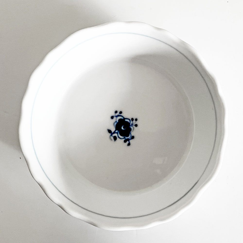 ロイヤルコペンハーゲン ROYAL COPENHAGEN ブルーフルーテッド Blue Fluted ジャパニーズ Japanese ラウンドディッシュ 平皿 丸皿 φ11cm デンマーク製 北欧 廃番 A ■