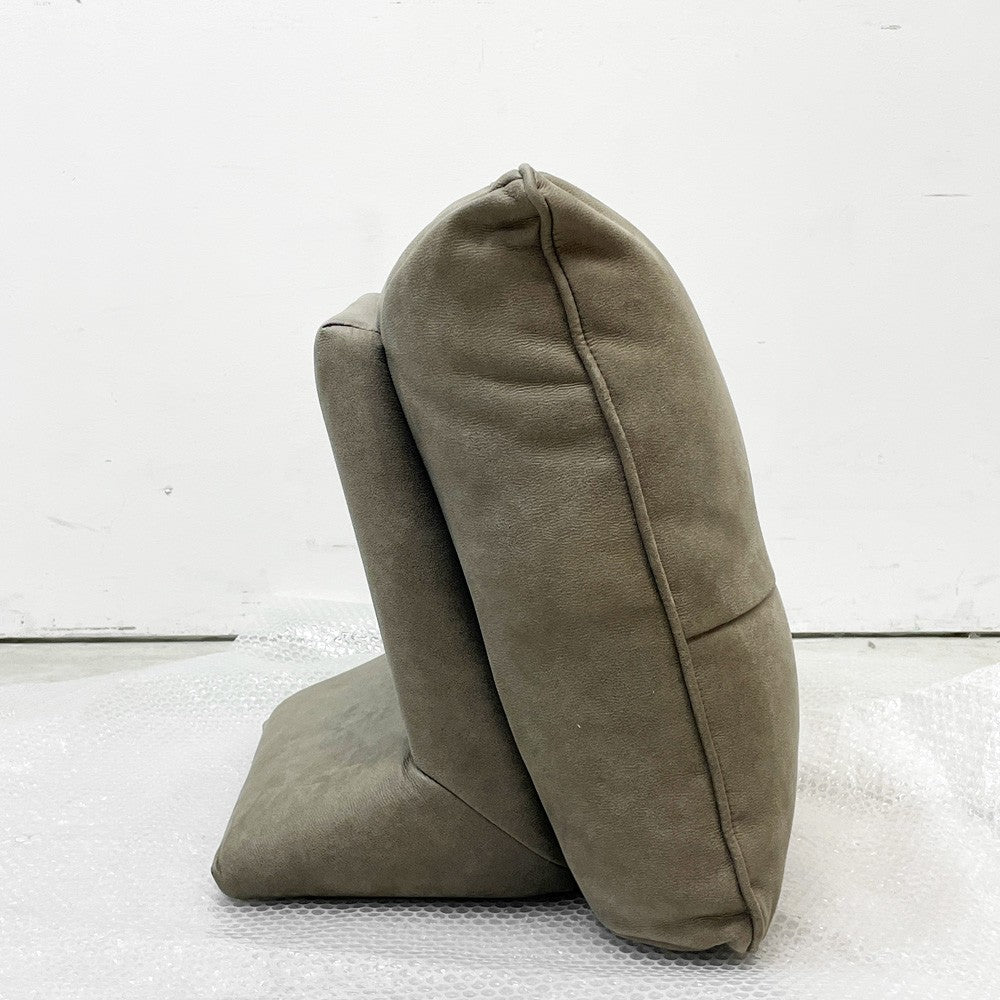 リラックスフォーム RELAX FORM アルフレード ALFREDO ソファ 背クッション ハイタイプ ヨーロピアングレー 置き型クッション レザーテックス H52cm 関家具 展示品 美品 ●