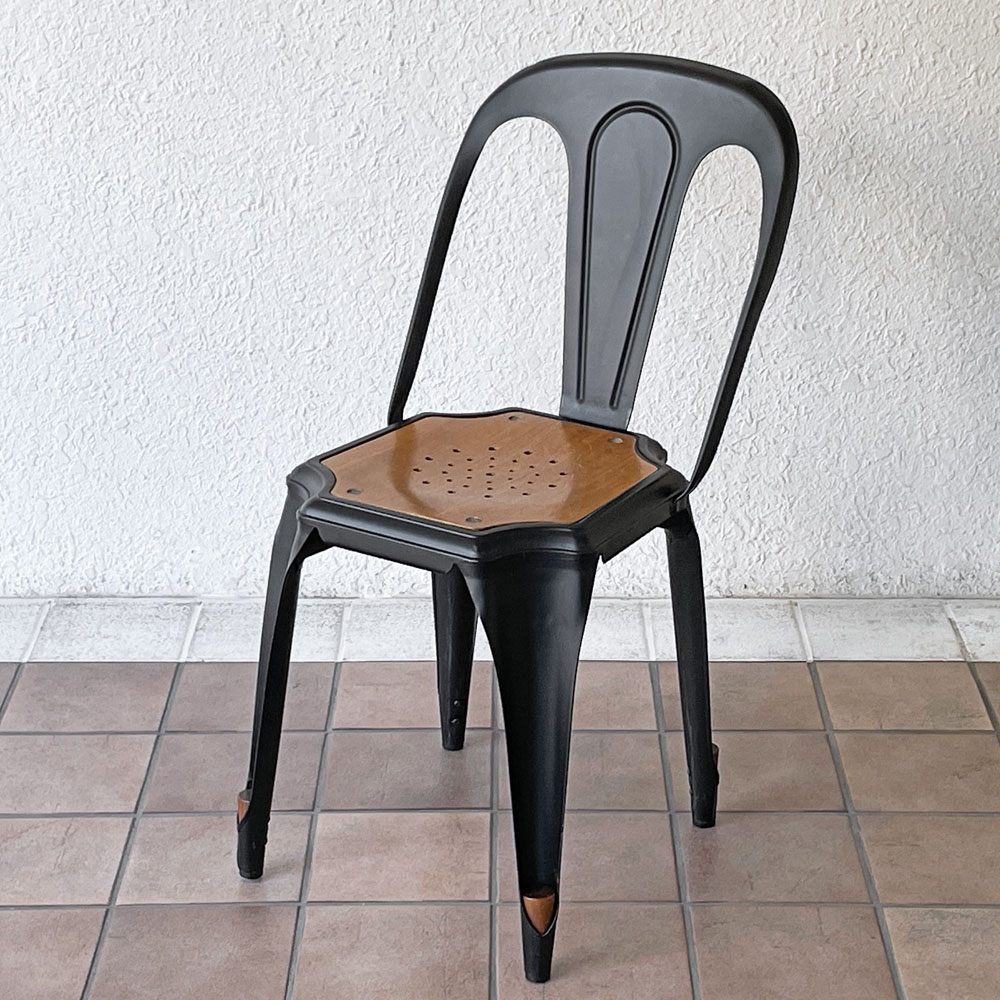 ノーザンオハイオインダストリアル Northern Ohio Industrial マルチプルズチェア Multipls Chair ダイニングチェア スタッキング ブラックスチール インダストリアルデザイン B ◇