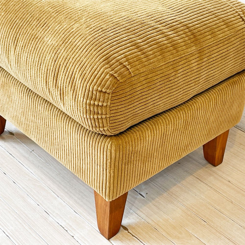 トラックファニチャー TRUCK FURNITURE エフケーソファ トリム FK SOFA TRIM オットマン コーデュロイ グリーン ウォールナット無垢材 張地F-21 ★