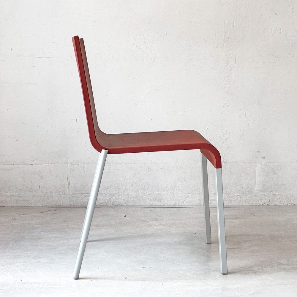 ヴィトラ vitra. ゼロスリー .03 ダイニングチェア スタッキングチェア マールテン・ヴァン・セーヴェレン Maarten Van Severen レッド B ★