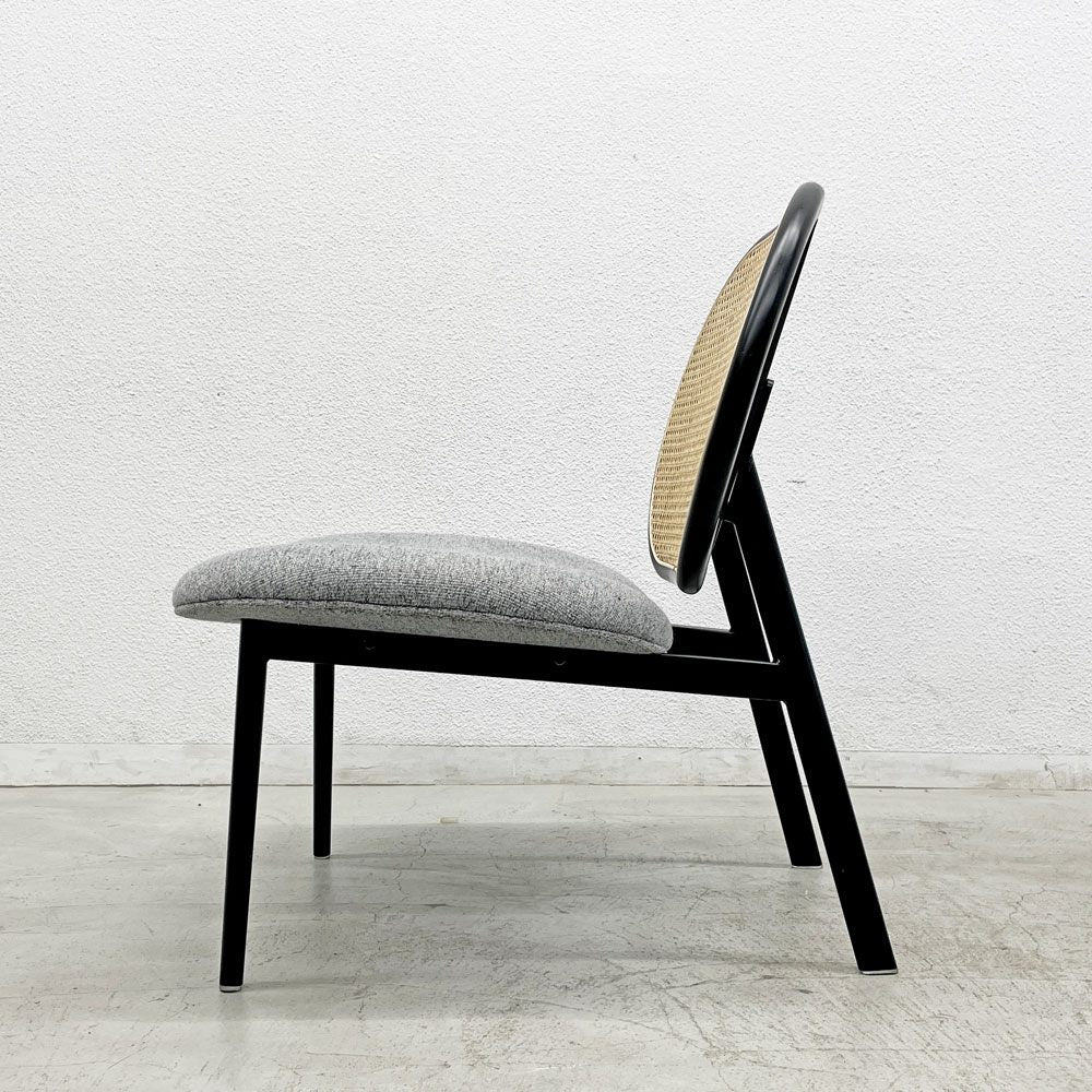 ザイファー Zuiver スパイク SPIKE ラウンジチェア LOUNGE CHAIR  ラタン×ファブリック オランダ 〓