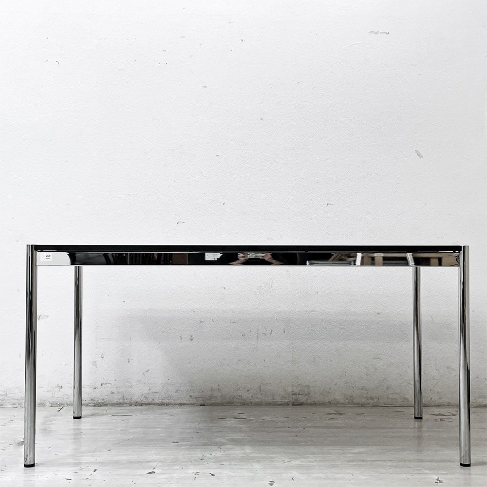 ユーエスエムハラー USMハラー USM Haller モジュラーファニチャー USMハラーテーブル ワーキングデスク ダイニング グラファイトグレー ラミネート天板 アジャスター 高さ調整機能付 スイス A ●