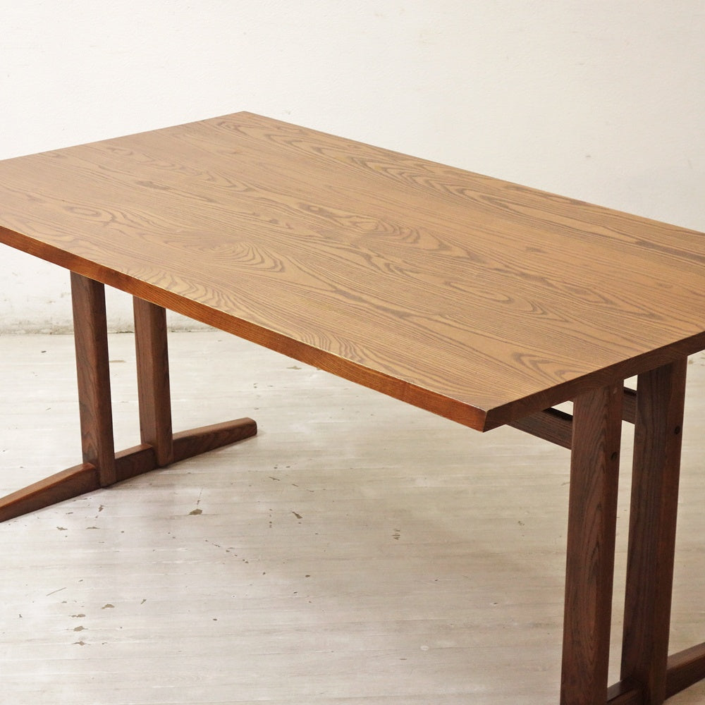 エーフラット a.flat モク ダイニングテーブル アッシュ無垢材 W150×D85×H67cm リビングダイニング 廃番モデル アジアンモダン ●