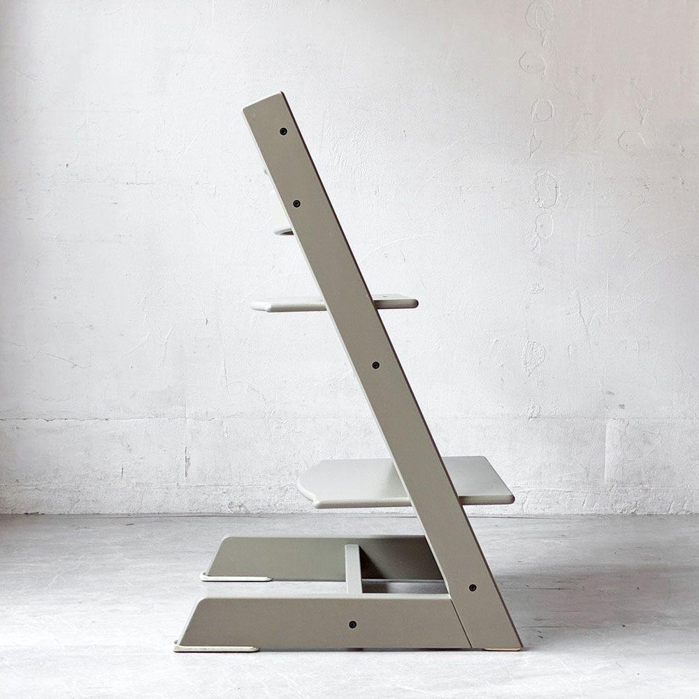 ストッケ STOKKE トリップトラップ TRIPP TRAPP ベビーチェア キッズチェア S/N4～ グライダー付き グレー ノルウェー 北欧家具 ★