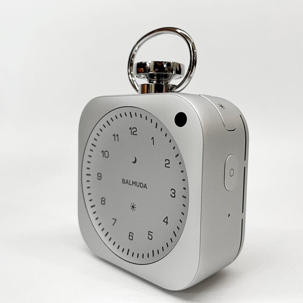 バルミューダ BALMUDA ザ・クロック The Clock 置時計 完品 アルミニウム アラーム機能 タイマー機能 定価￥59.400- ★