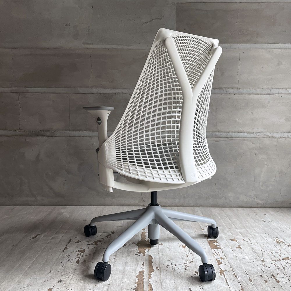 ハーマンミラー HermanMiller セイルチェア SAYL Chair デスクチェア オフィスチェア アジャスタブルアーム ホワイト イヴ・ベアール 2025年製 ♪